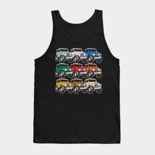 A Rainbow of Awesomeness (Stacked FJ40s) Tank Top